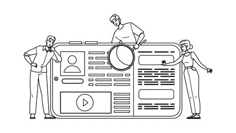 Performance site audit vector 스톡 일러스트