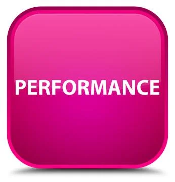Performance special pink square button Stock Illustration