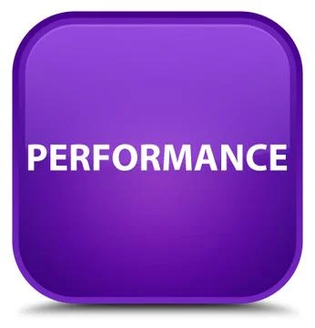 Performance special purple square button Stock Illustration
