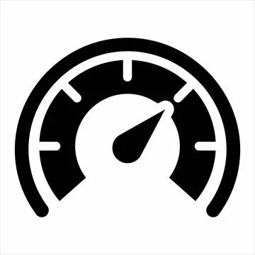Performance speedometer gauge icon in 8K ultra quality image ratio with sof.. 스톡 일러스트