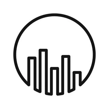 Performance Stats Icon Ideal for Data Analysis and Metrics Stock Illustration