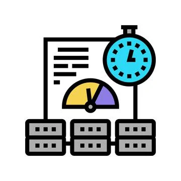 Performance system color icon vector illustration Stock Illustration