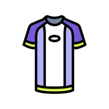 Performance t shirt quick dry color icon vector illustration Stock Illustration