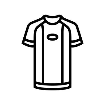 Performance t shirt quick dry line icon vector illustration Stock Illustration