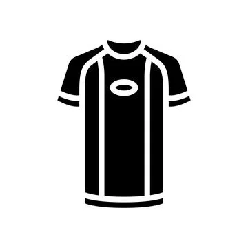 Performance t shirt quick dry glyph icon vector illustration Stock Illustration