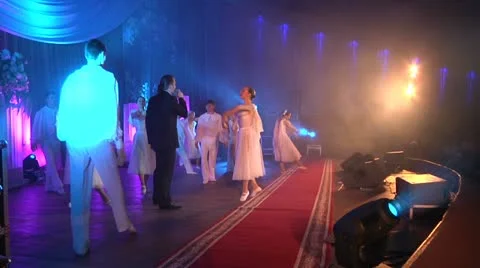 Performance in the theater 1 Video stock 21944711