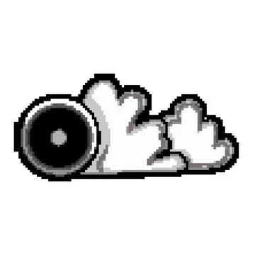 Performance tire smoke pixel art vector illustration Stock Illustration