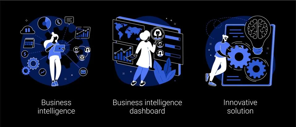 Performance tools and software solutions abstract concept vector illustrations. Stock Illustration