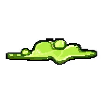 Performance toxic puddle pixel art vector illustration 스톡 일러스트