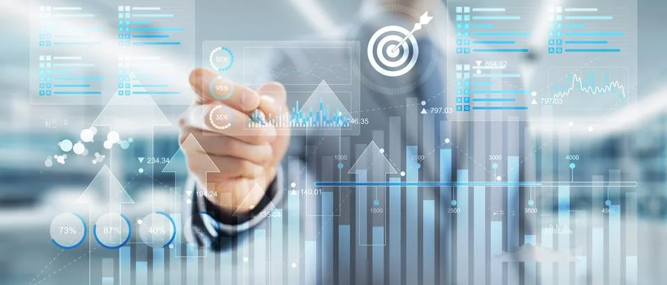 Performance Tracking KPI System for Business Analytics and Operational Moni.. Stock Photos