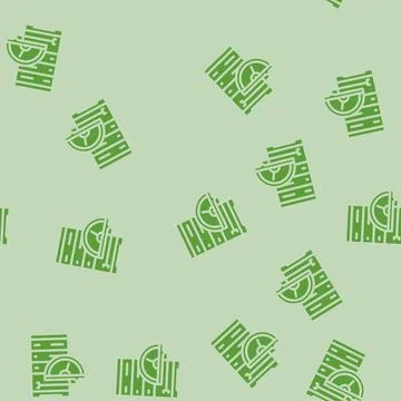 Performance tuning database glyph vector seamless pattern Stock Illustration