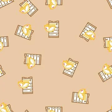 Performance tuning database vector seamless pattern 스톡 일러스트