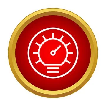 Performanceometer or speed indicator measuring progress concept Stock Illustration