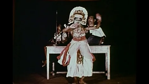 Performer performs during programme - 1974 Stock Footage 95198691