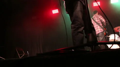 Performers in live concert Stock Footage 29363618
