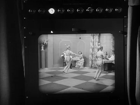 Performers perform for TV programme at NBC studio - 1947 Video stock 97227901