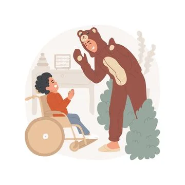 Performing for a child isolated cartoon vector illustration. Stock Illustration