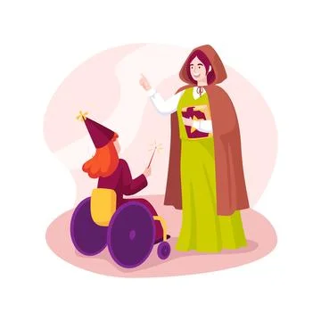 Performing for a child isolated cartoon vector illustration. Stock Illustration