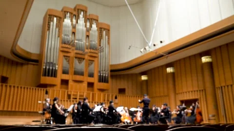 Performing Orchestra Stock Footage 332827766