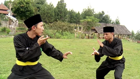 Performing Pencak Silat Vídeo Stock 106638039