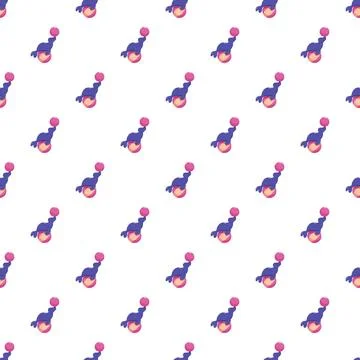 Performing seal balancing a ball seamless pattern Stock Illustration