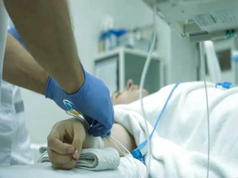 Performing surgery in operation room Video stock 81377463