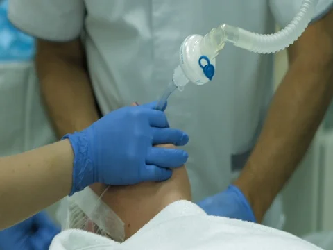 Performing surgery in operation room Video stock 81378415