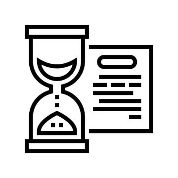 Performing tasks time line icon vector illustration 스톡 일러스트