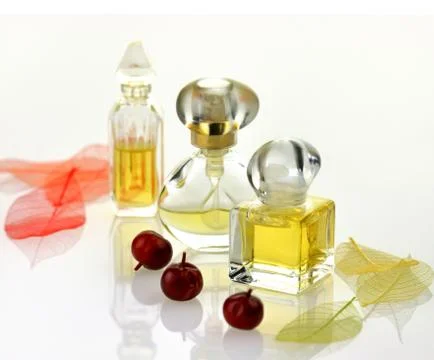 Perfume assortment Stock Photos