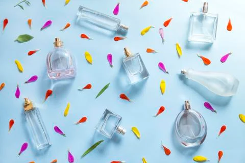 Perfume background Stock Photos