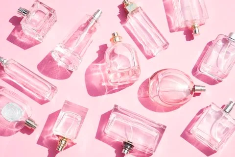 Perfume background Stockfoto's