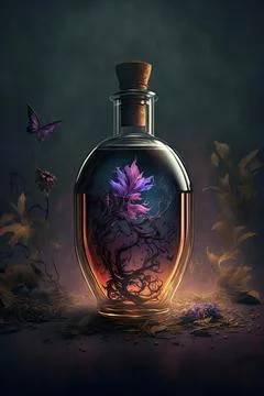 Perfume of bewitching Stock Illustration