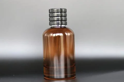 Perfume bottle with black background Stock Photos