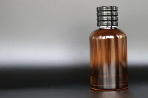 Perfume bottle with black background Stock Photos