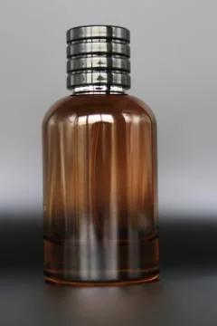 Perfume bottle with black background Stock Photos