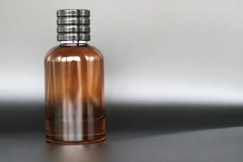 Perfume bottle with black background Stock Photos
