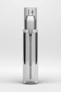 Perfume Bottle Container Isolated on White, 3D Rendering Stock-Illustration