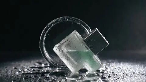 Perfume bottle with crystal glassy circle Stock Footage 322202048