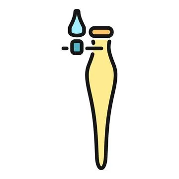 Perfume bottle with essential oil dropping from pipette Stock Illustration