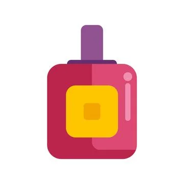 Perfume bottle flat design icon symbolizing fragrance Stockillustratie