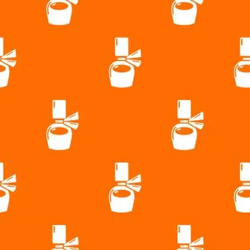 Perfume bottle gift pattern orange Stock-Illustration