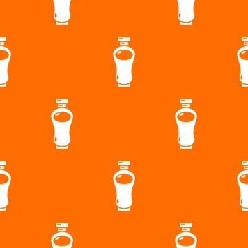 Perfume bottle glamour pattern vector orange Stock-Illustration