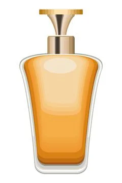 Perfume bottle gold Illustration