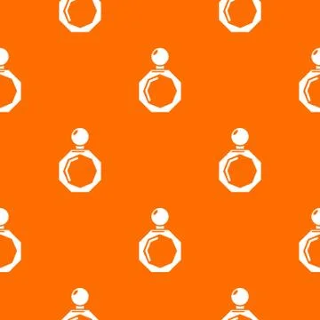 Perfume bottle hexagon pattern vector orange 스톡 일러스트
