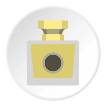 Perfume bottle icon circle Illustrazione stock