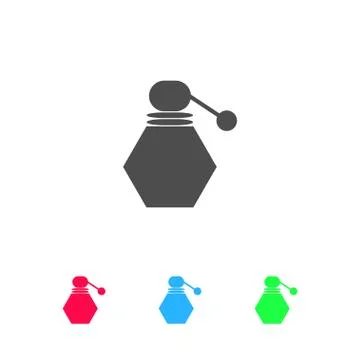 Perfume Bottle icon flat. Stock Illustration