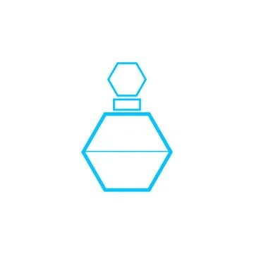Perfume bottle icon flat. Stock Illustration