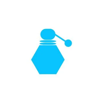 Perfume Bottle icon flat. Stock Illustration