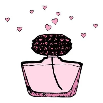 Perfume bottle icon. Illustrazione stock
