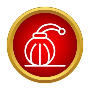 Perfume bottle icon representing scent and luxury Illustration